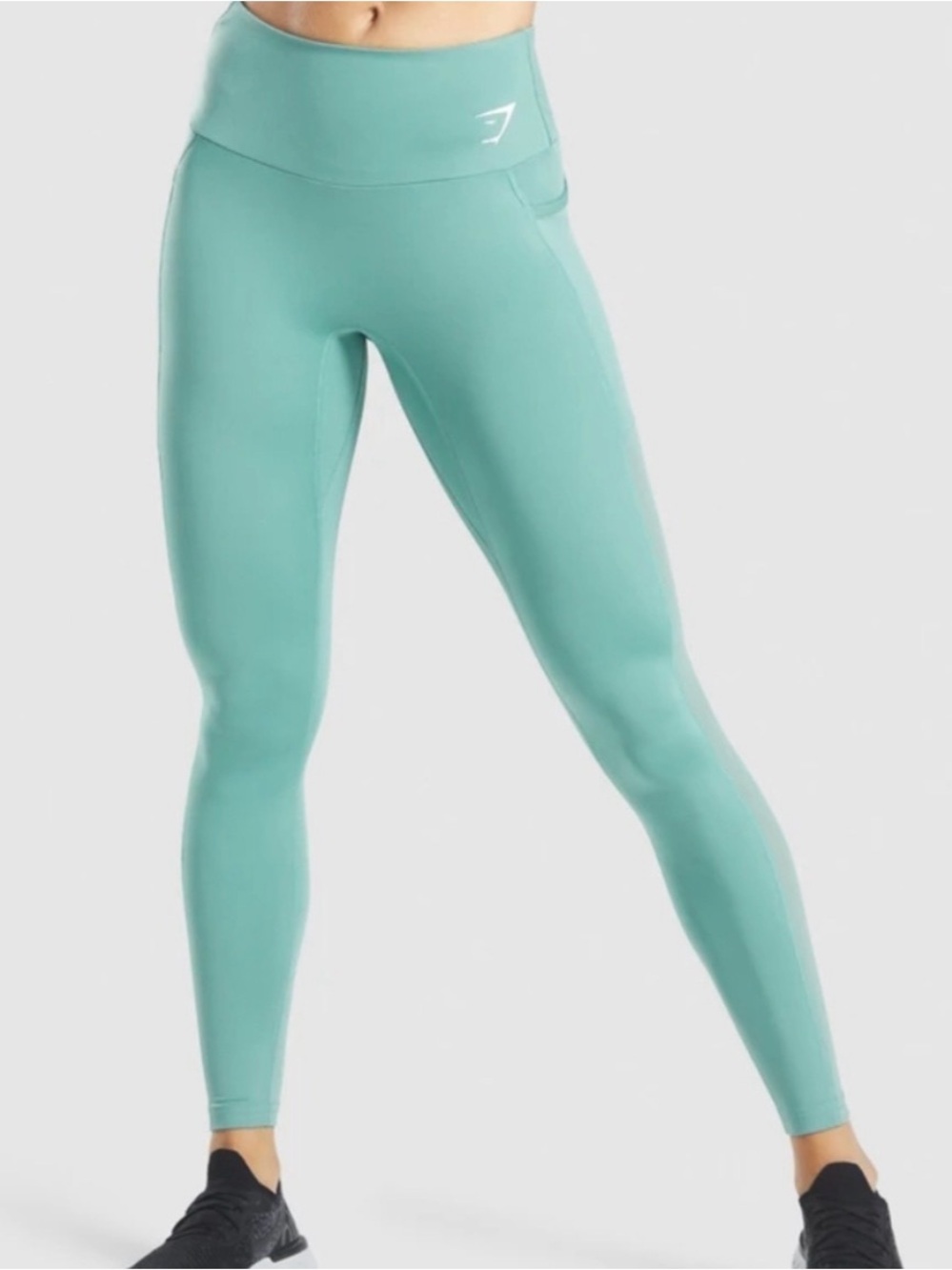 Gymshark Training Mesh Pocket Leggings Mint Green High Rise XS Athletic Yoga